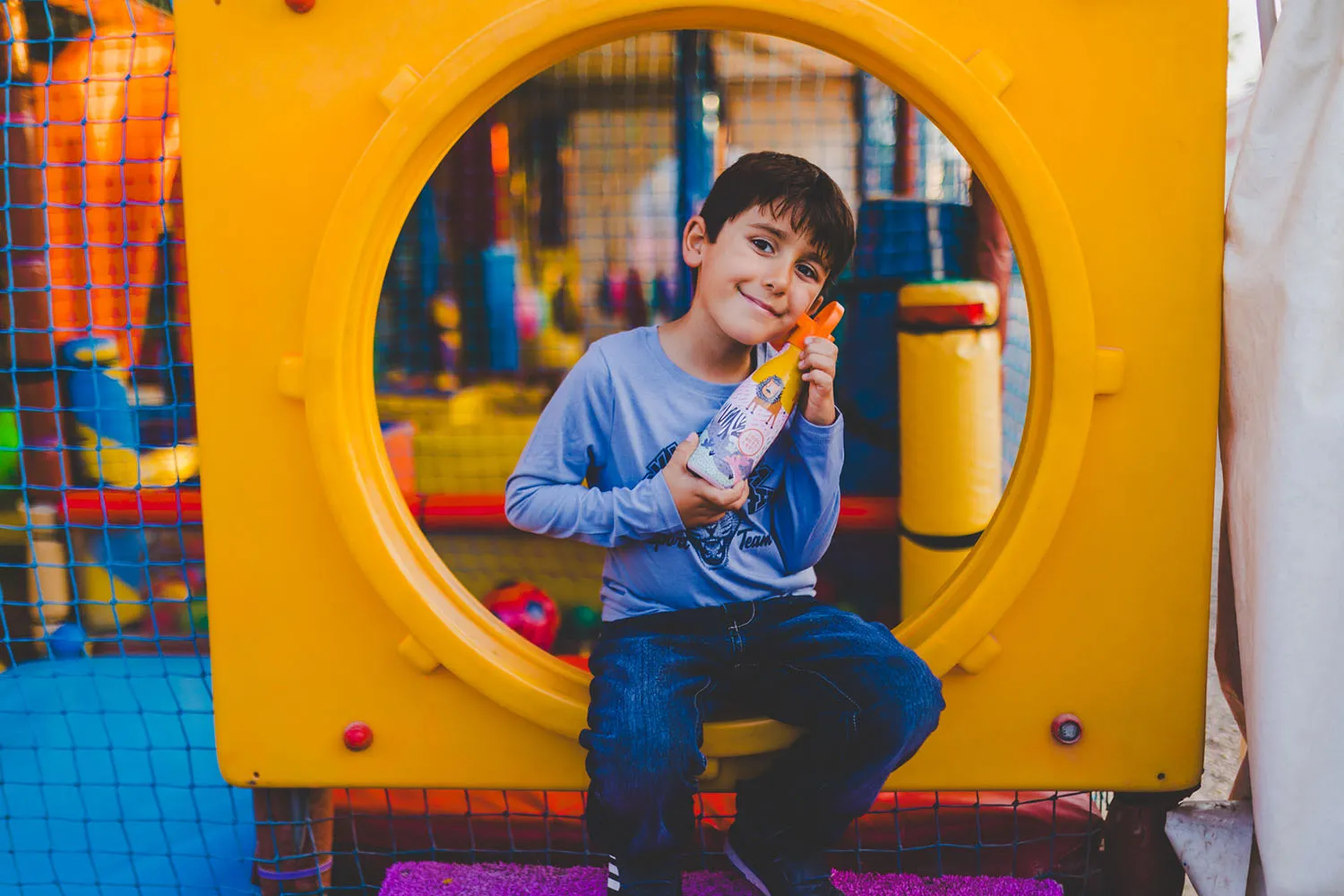 Термос–термобутылка Cool Bottles Kids серия Animals Savannah Kingdom 260мл