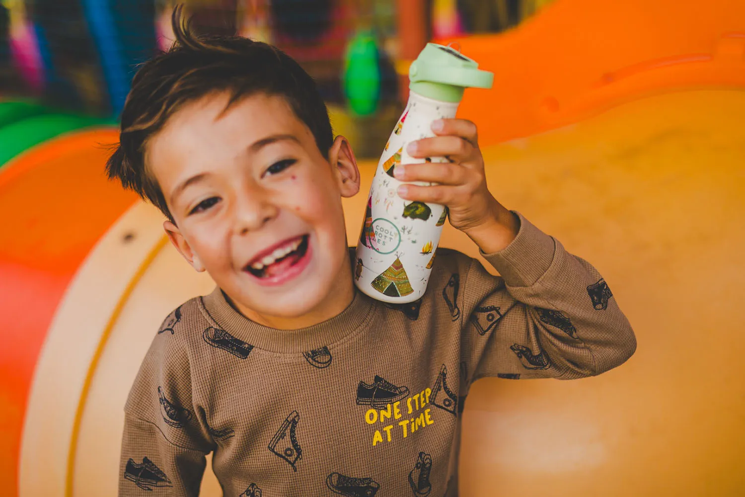 Термос–термобутылка Cool Bottles Kids серия Adventure  Indian Tribe 260 мл CBBK26IT