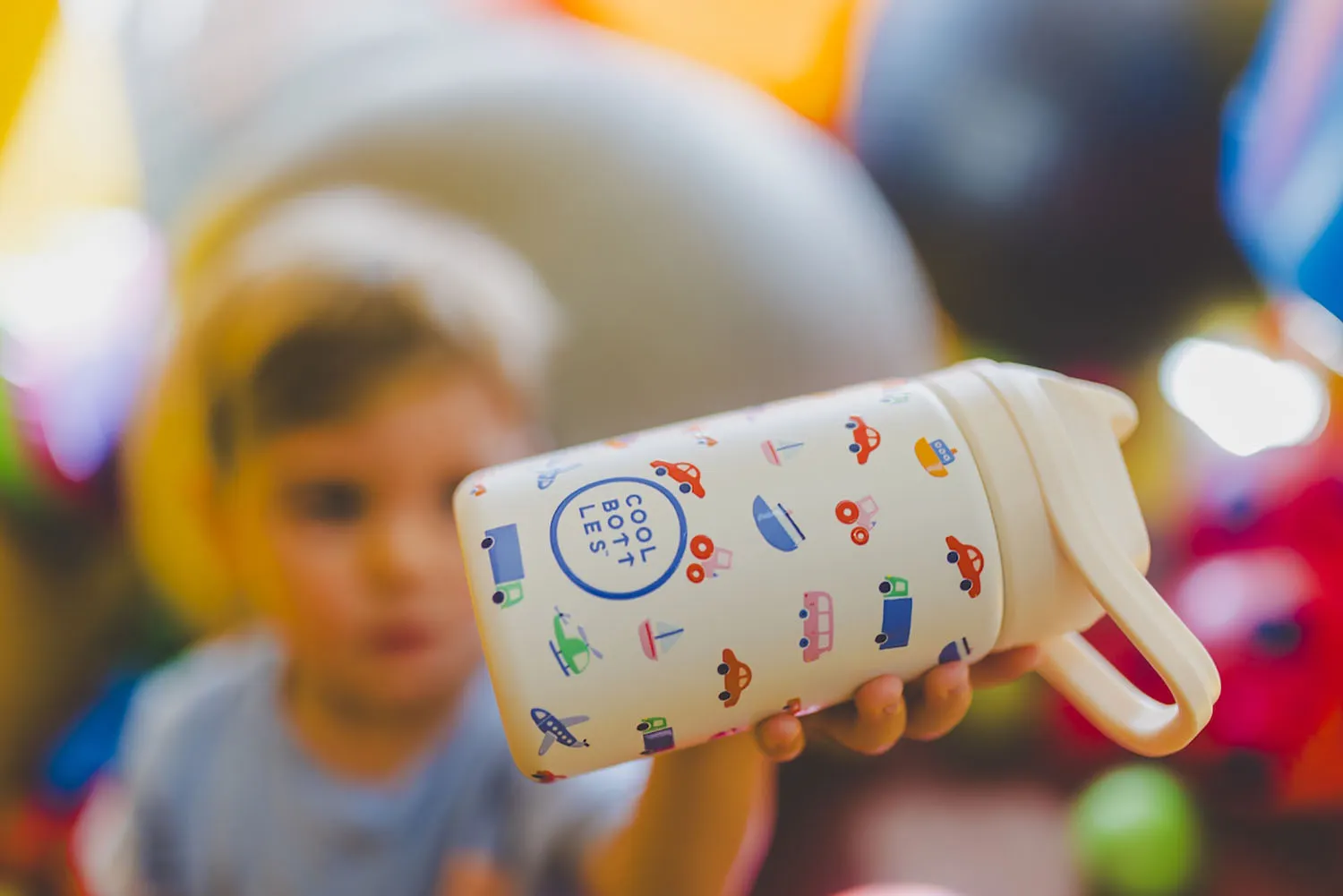 Термос-термобутылка Cool Bottles Kiddie Little Wheels 350 мл