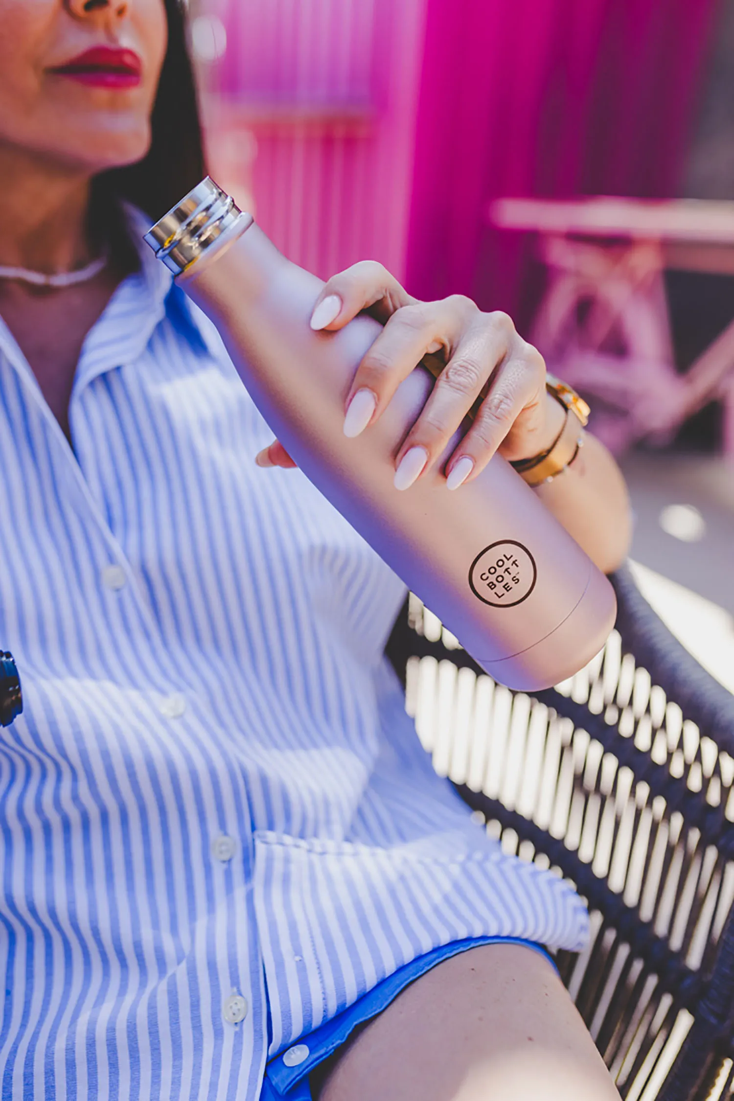 Термос–термобутылка Cool Bottles Metallic Rose 750 мл CB750MER