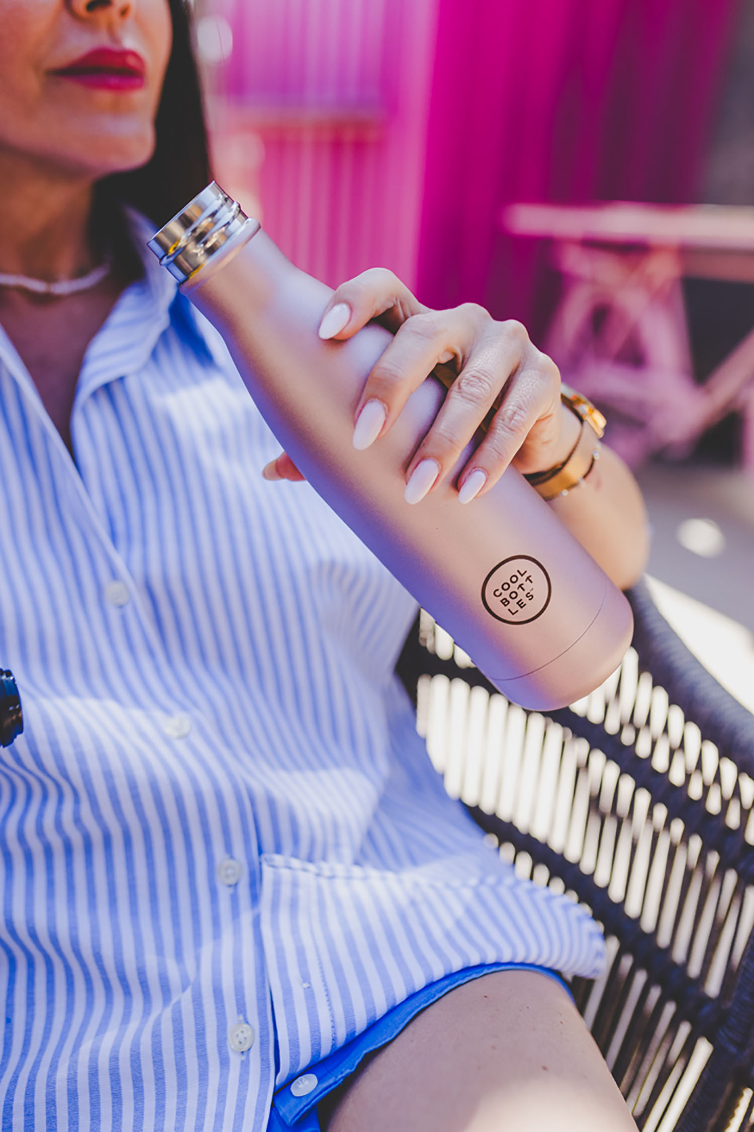 Термос–термобутылка Cool Bottles Metallic Rose 750 мл CB750MER