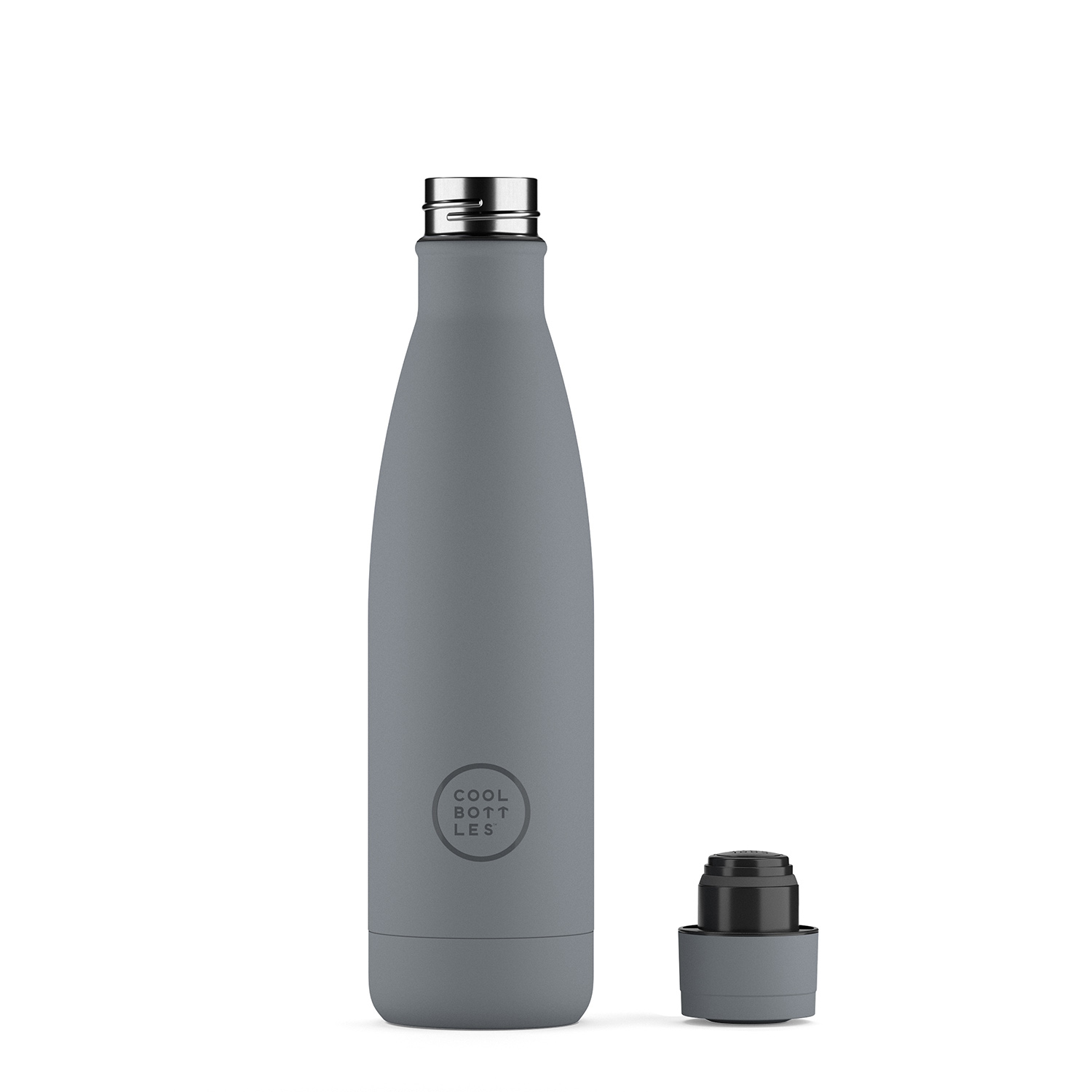 Термос-термобутылка Cool Bottles Pastel Grey 500 мл