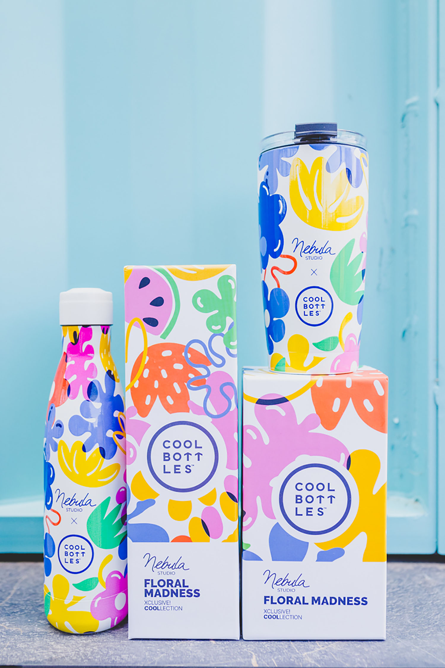 Термос-термобутылка Cool Bottles Nebula Studio Floral Madness 500 мл