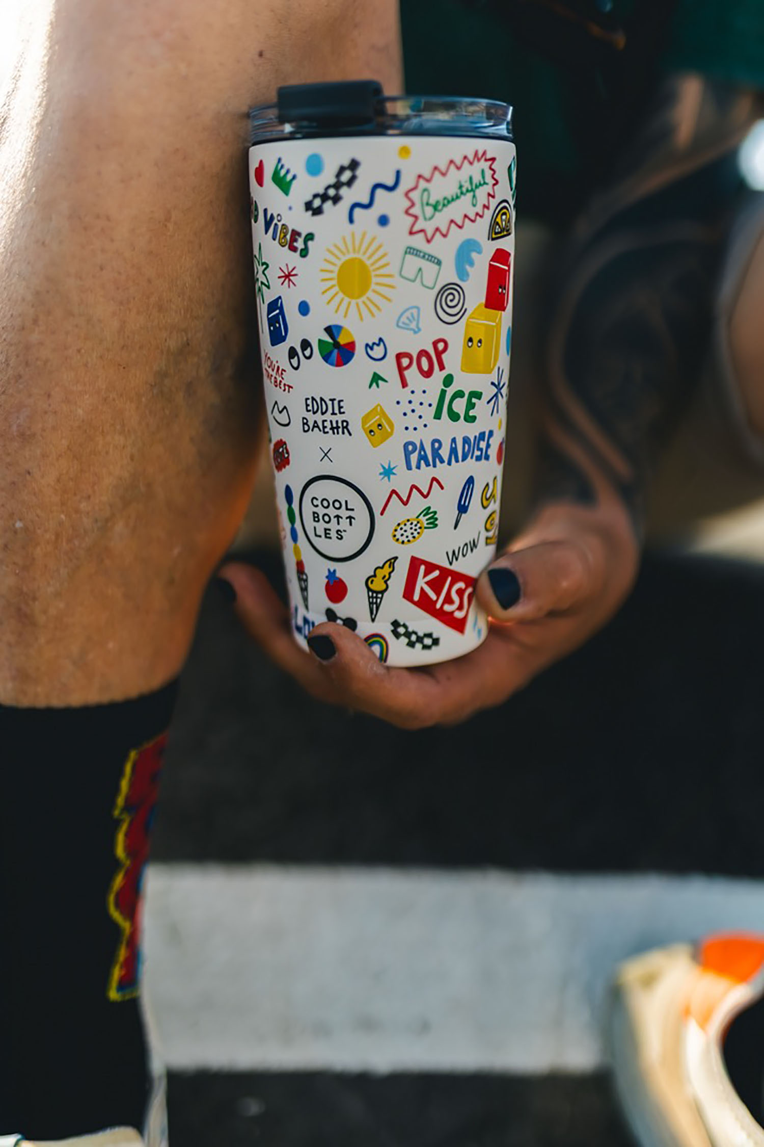 Термокружка Cool Bottles Tumbler Eddie Baehr Good Vibes 550 мл CBT55GVI