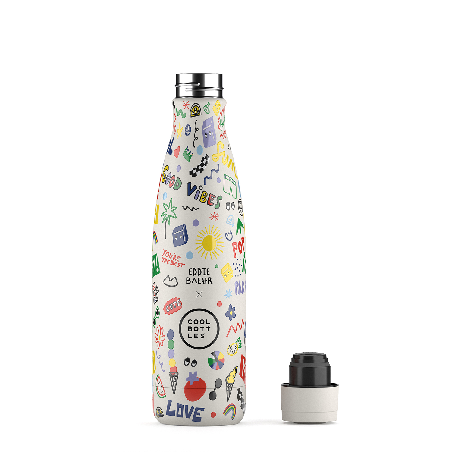 Термос-термобутылка Cool Bottles Eddie Baehr Good Vibes 500 мл